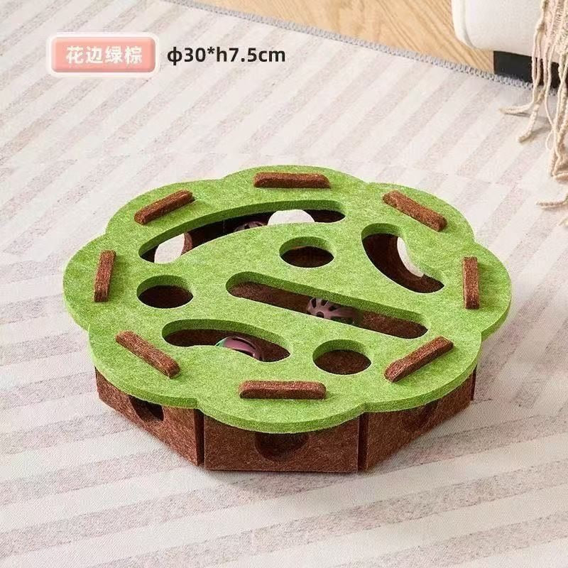 Pet teasing bell box circle