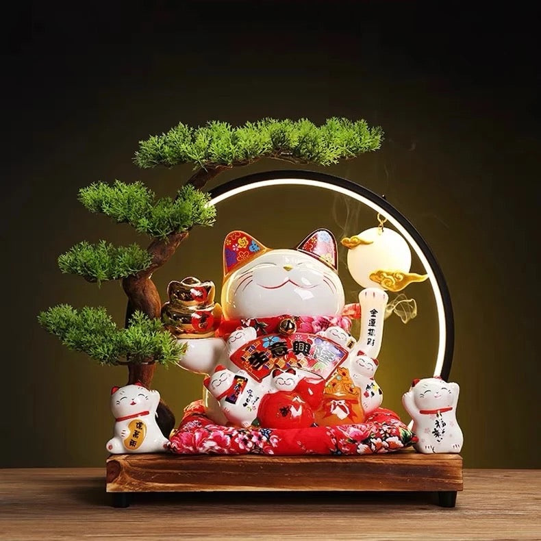 Lucky Cat Lamp Ring