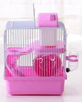 Hamster cage two Layer castle Pink