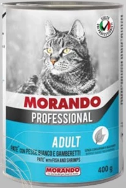 Morando Cat Pate- Fish/Shrimps 400g