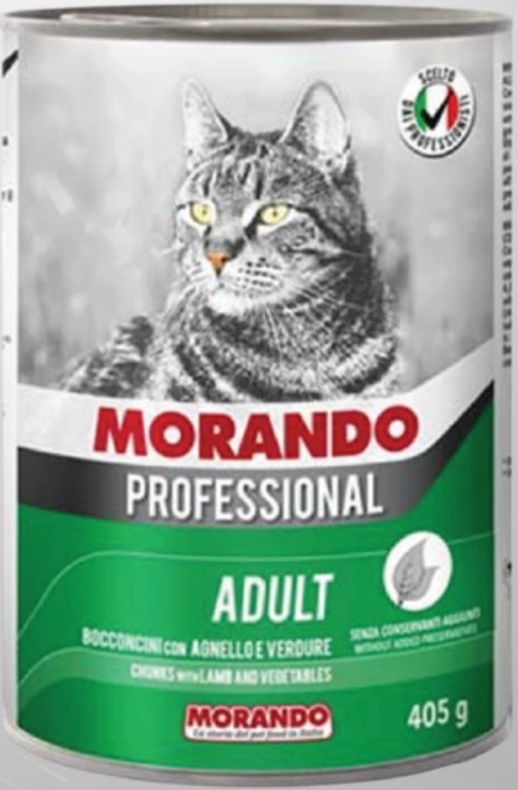 Morando Cat Chunks - Lamb/Vege 400g