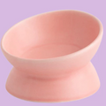 Slanted rim bowl Pink