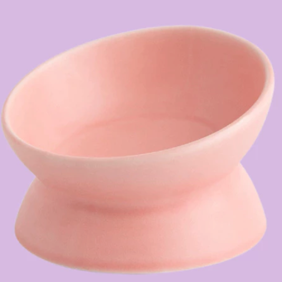 Slanted rim bowl Pink