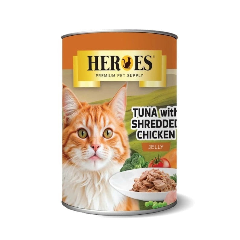 HEROES 375g - TUNA with SHREDDED CHICKEN
