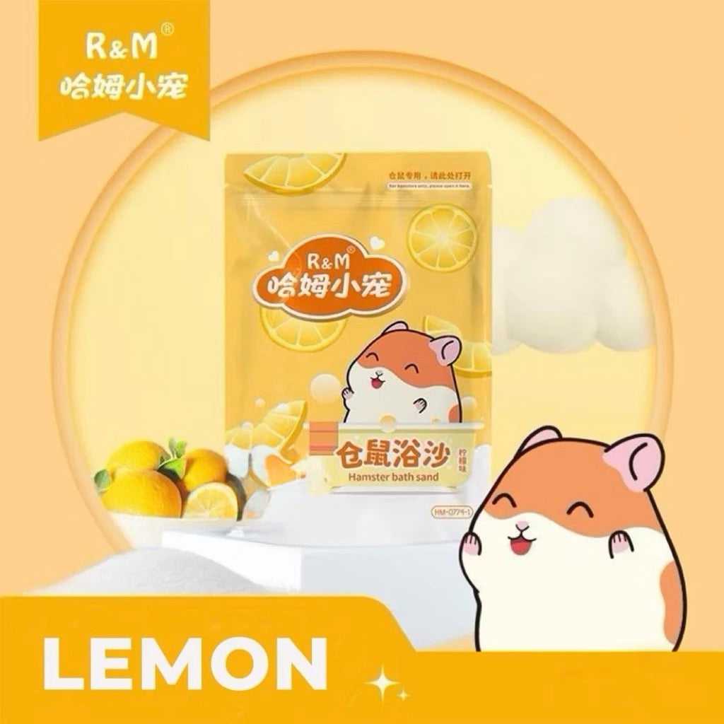 R & M Hamster Bath Sand 500g Lemon