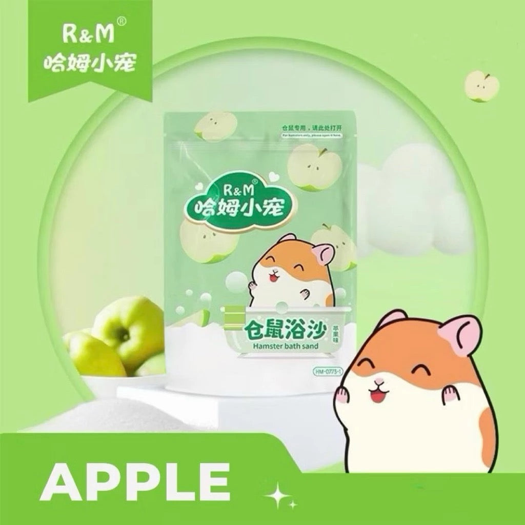 R & M Hamster Bath Sand 500g Apple