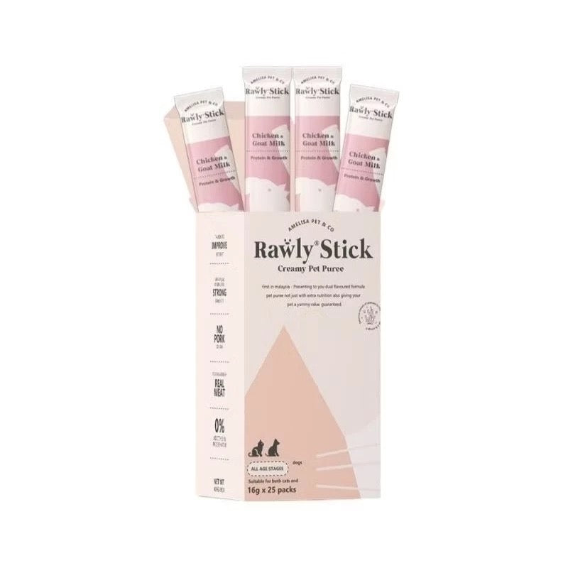 Amelisa Raw Stick Chicken Goat Milk 5pcs