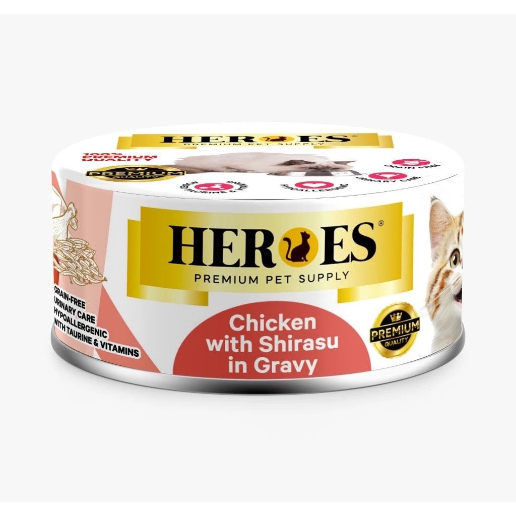 HEROES 75g CHICKEN with SHIRASU in GRAVY