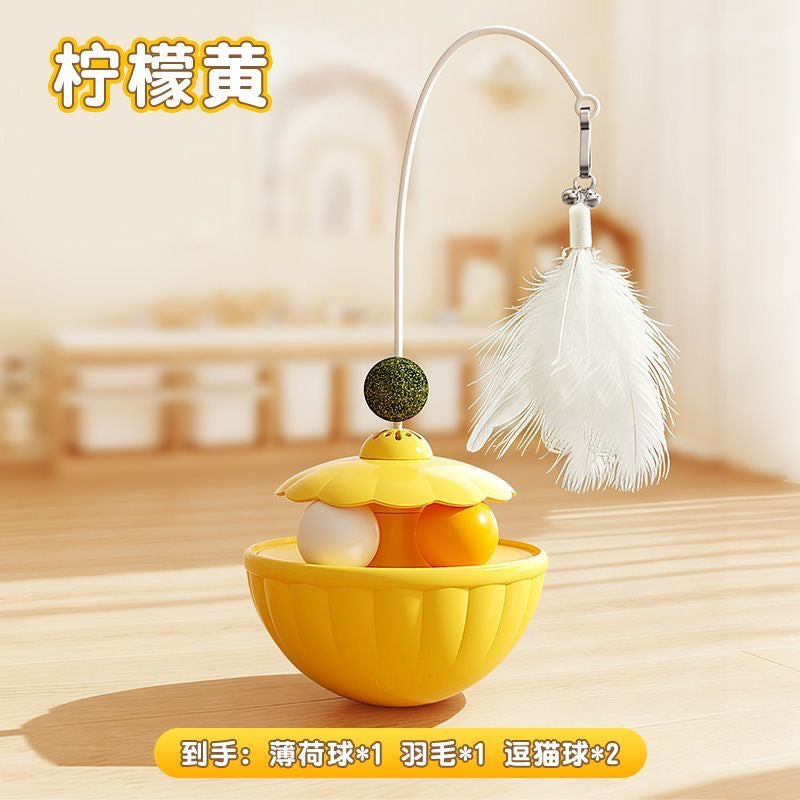 Pet toy roly poly Yellow