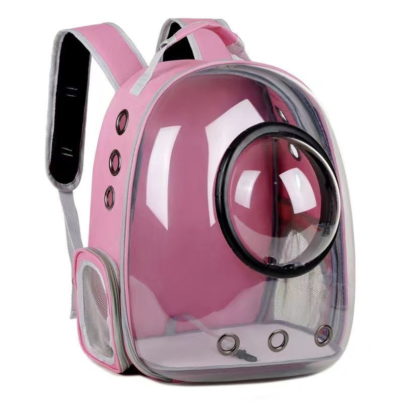 Transparent Pet Carrier Space Pink