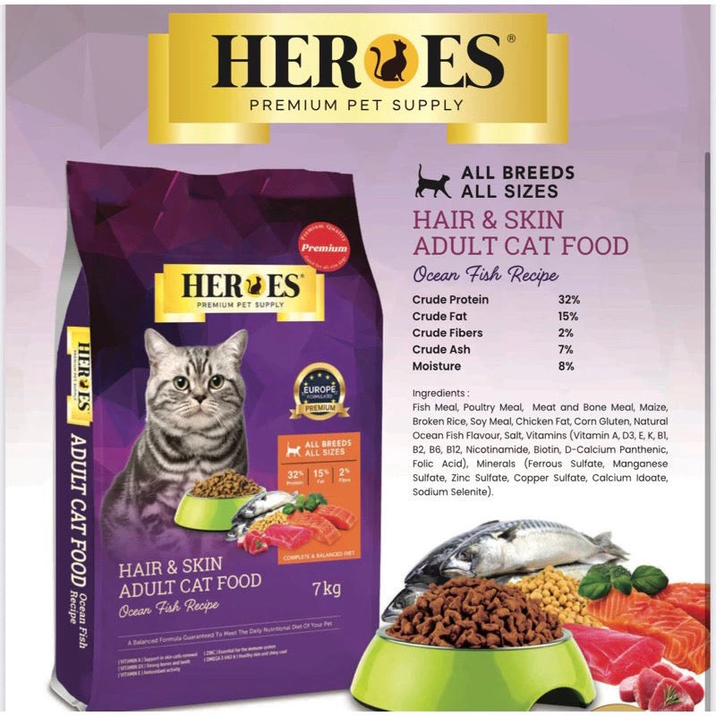 HEROES ADULT HAIR & SKIN - OCEAN FISH 1.8kg